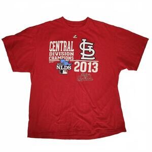 St. Louis Cardinals 2013 NL Central Division Champions T-Shirt Size XL